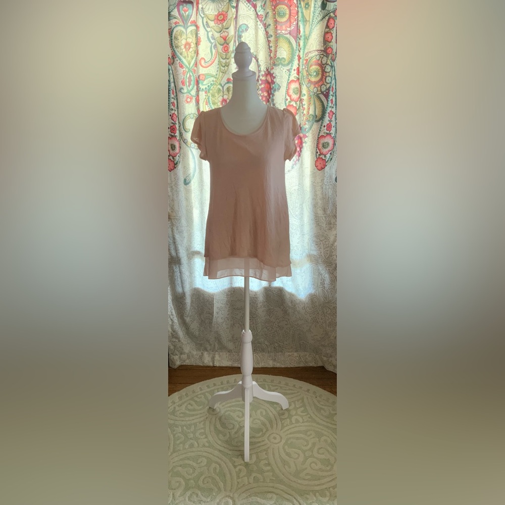 Lucky Brand size small Soft Pink shirt